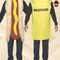 Hot Dog and Mustard Couples Costume Set Halloween Food Tunics Funny Group Party Outfit